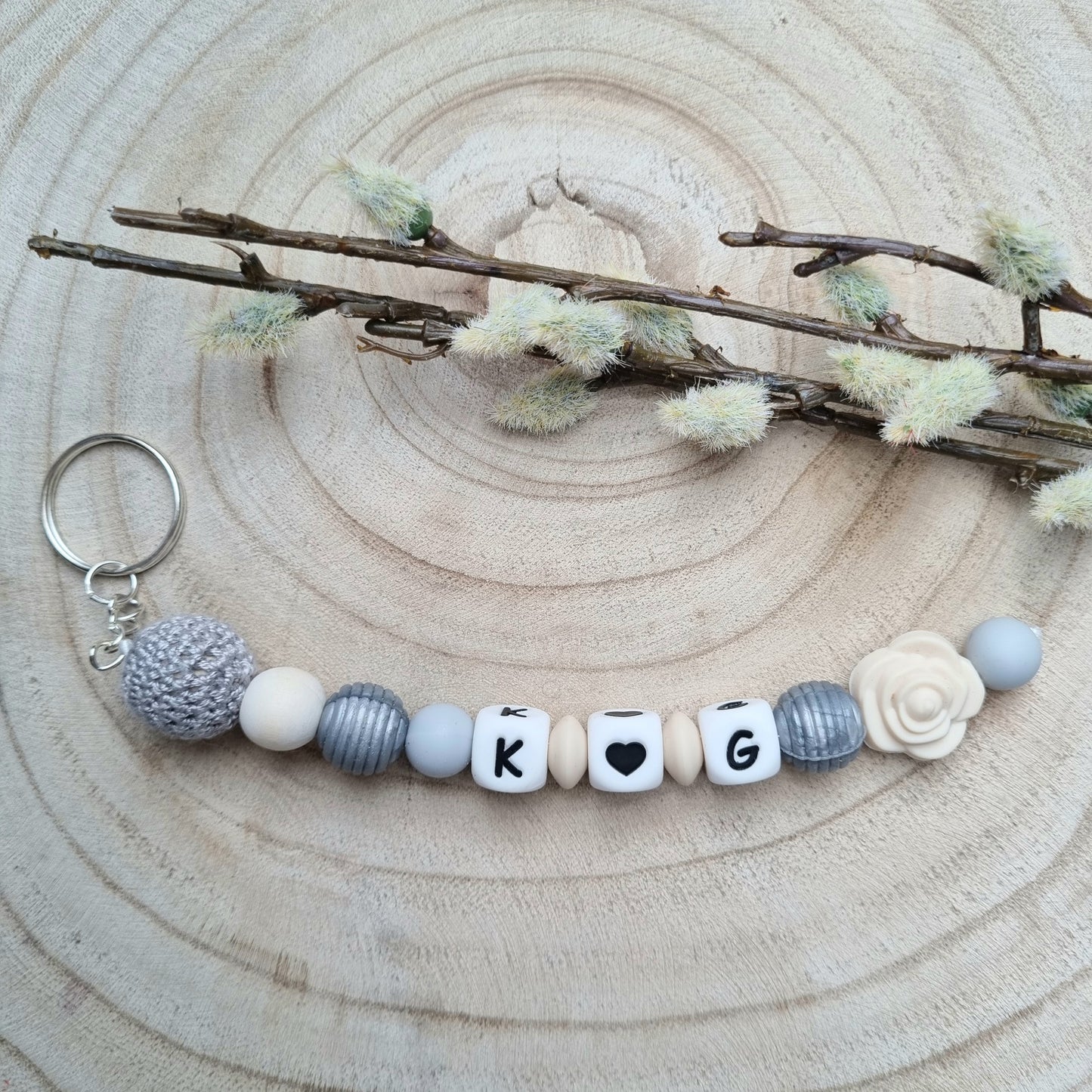 Schlüsselanhänger Rose