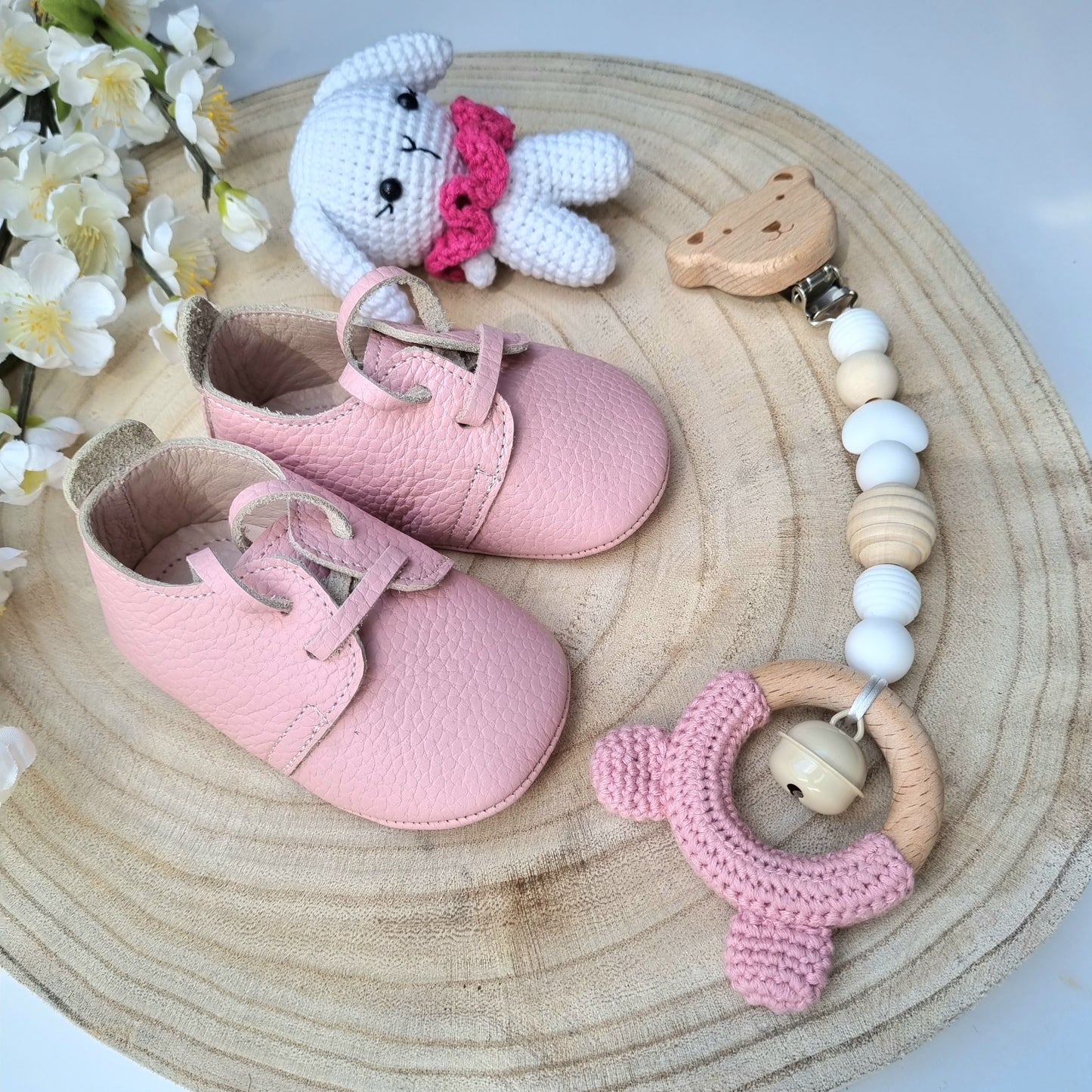 3er Set Happy Teddy rosa