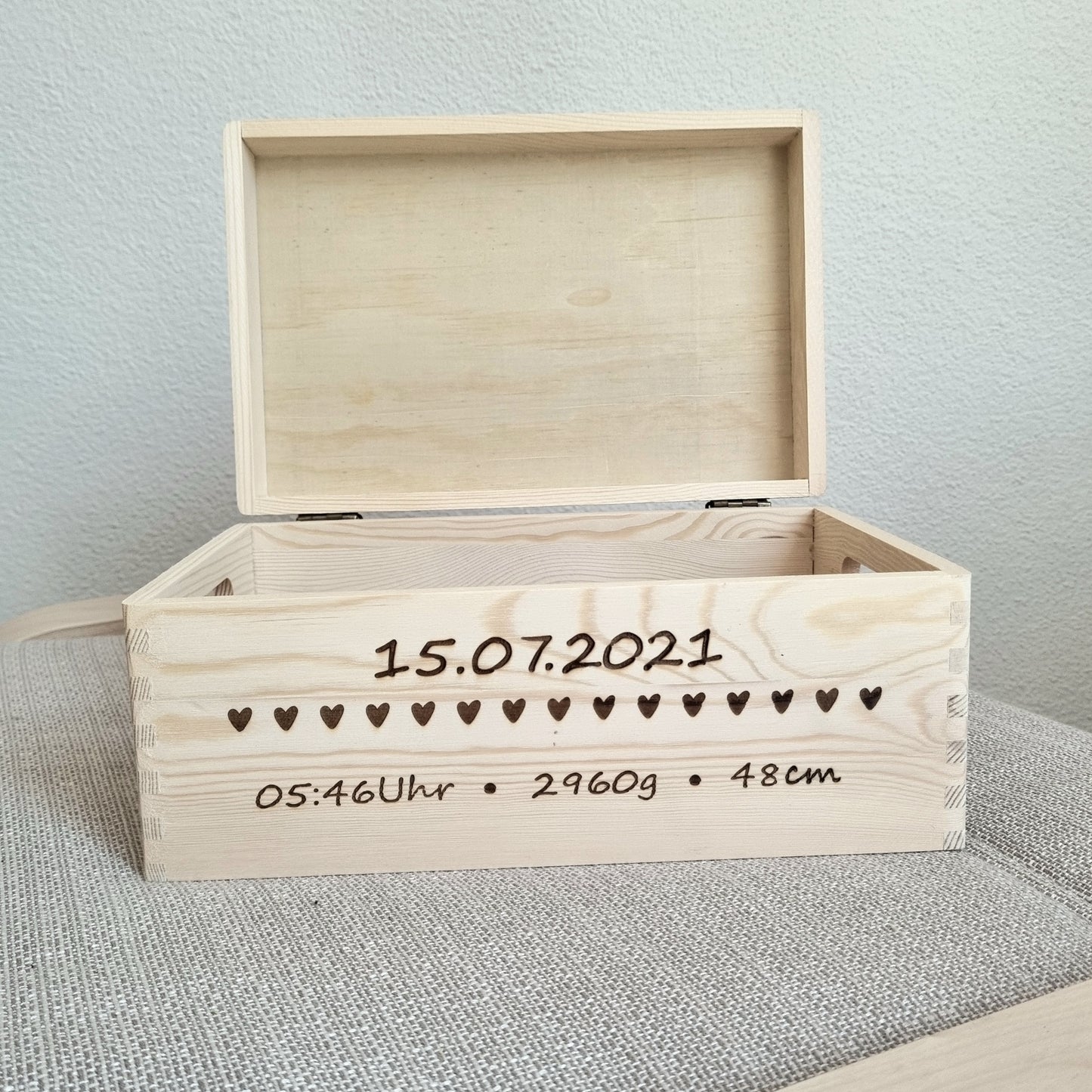 Erinnerungsbox Basic Herz mit Personalisierung