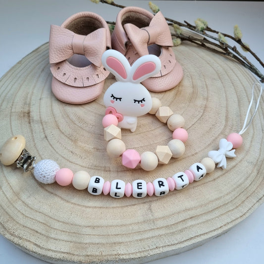 3er oder 4er Set Funny Bunny rosa