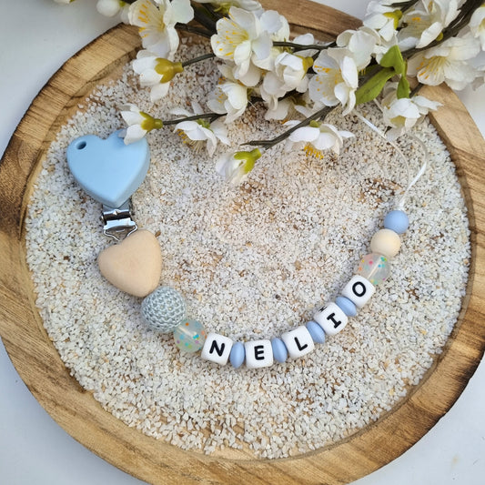 Schnullerkette Color Boom blau