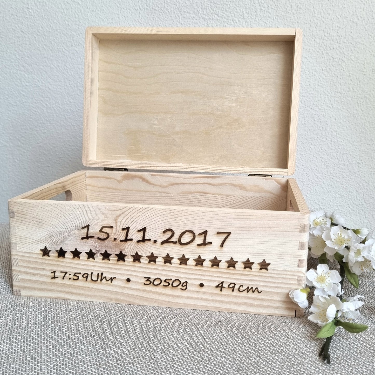 Erinnerungsbox Basic Stern mit Personalisierung