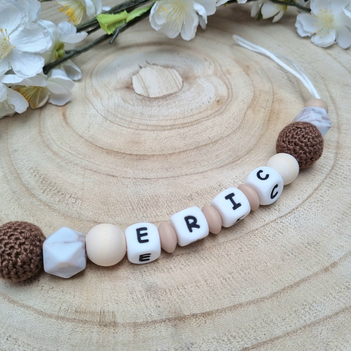 2er Set Schnullerkette und Beissring Äffchen