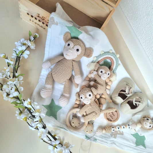 Ultra Set Äffchen mit Erinnerungsbox personalisiert