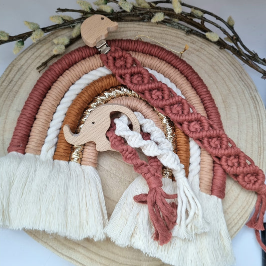 3er Set Makramee Bebe braun