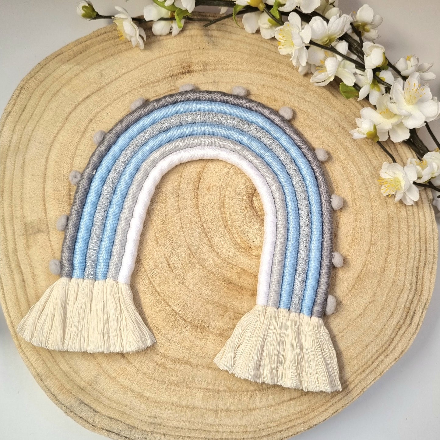 3er Set Makramee Bebe blau