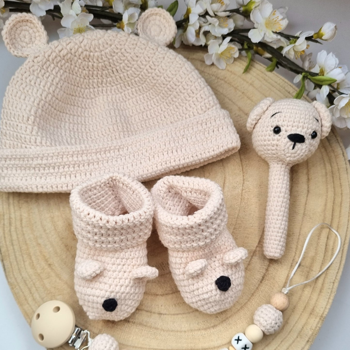 4er Set Bärchen beige