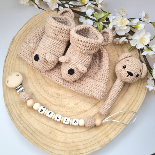 4er Set Bärchen hellbraun