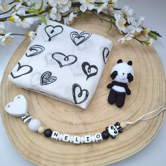 2er oder 3er Set Panda