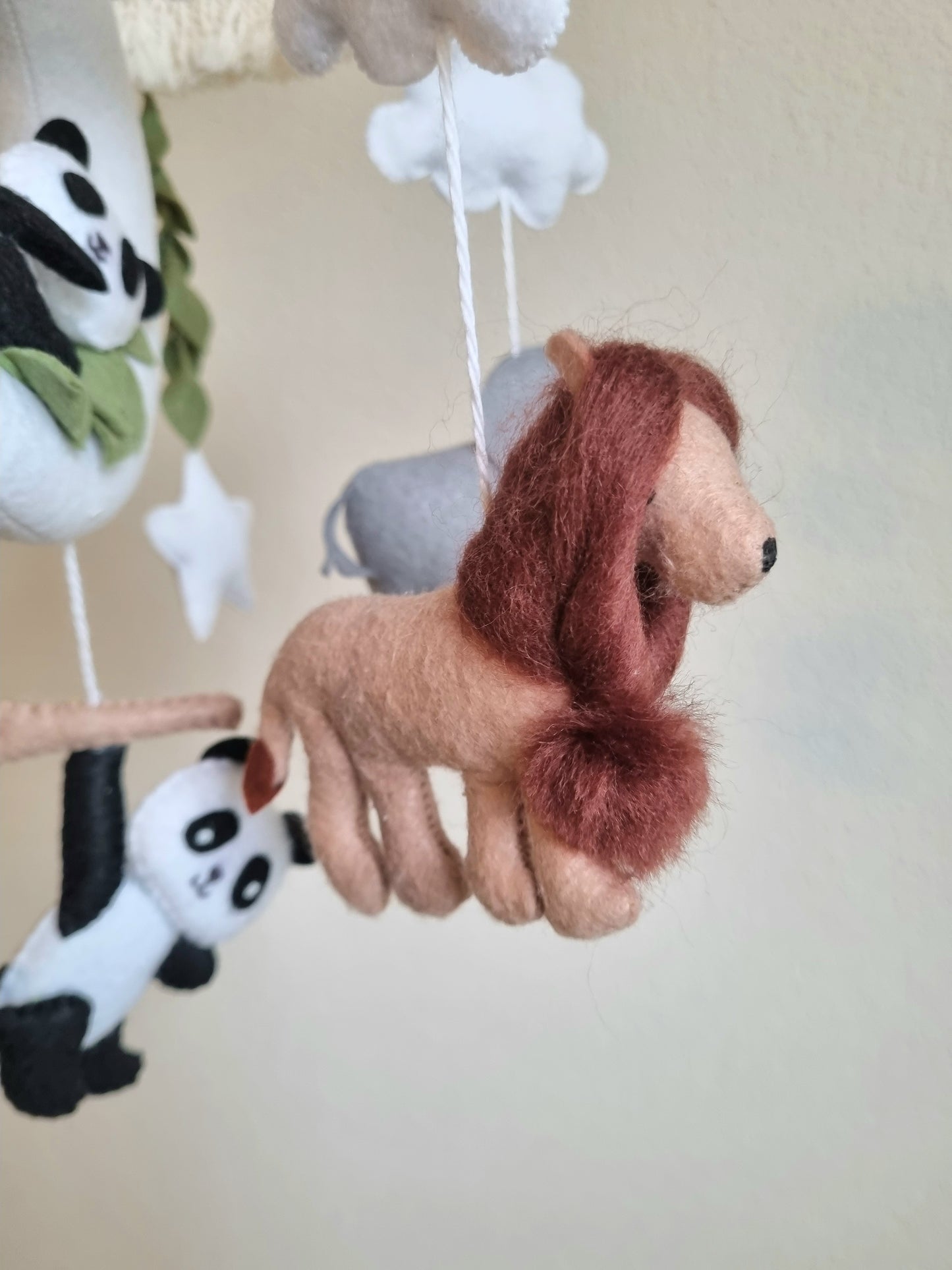 Baby Mobile Makramee Panda