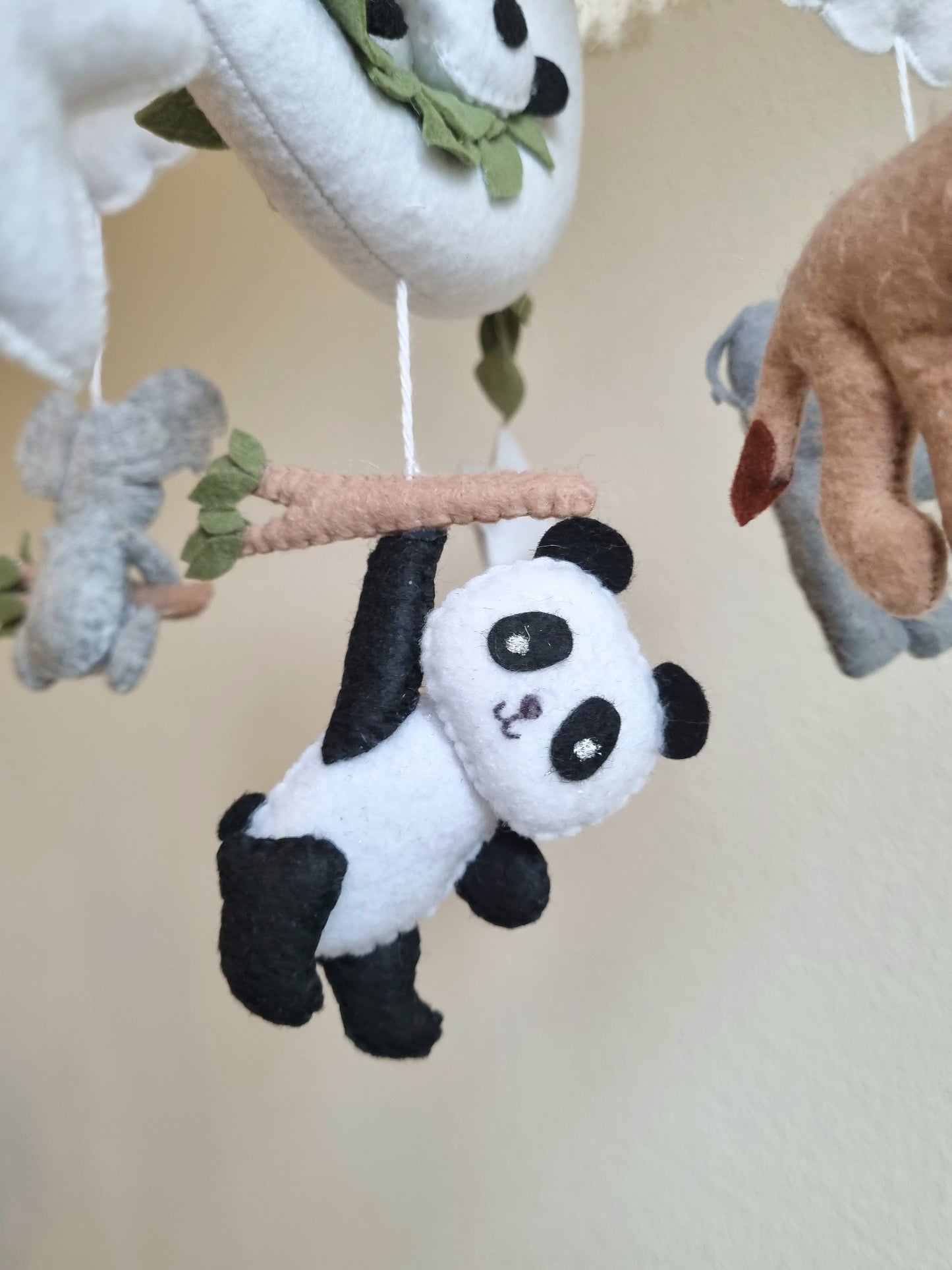 Baby Mobile Makramee Panda
