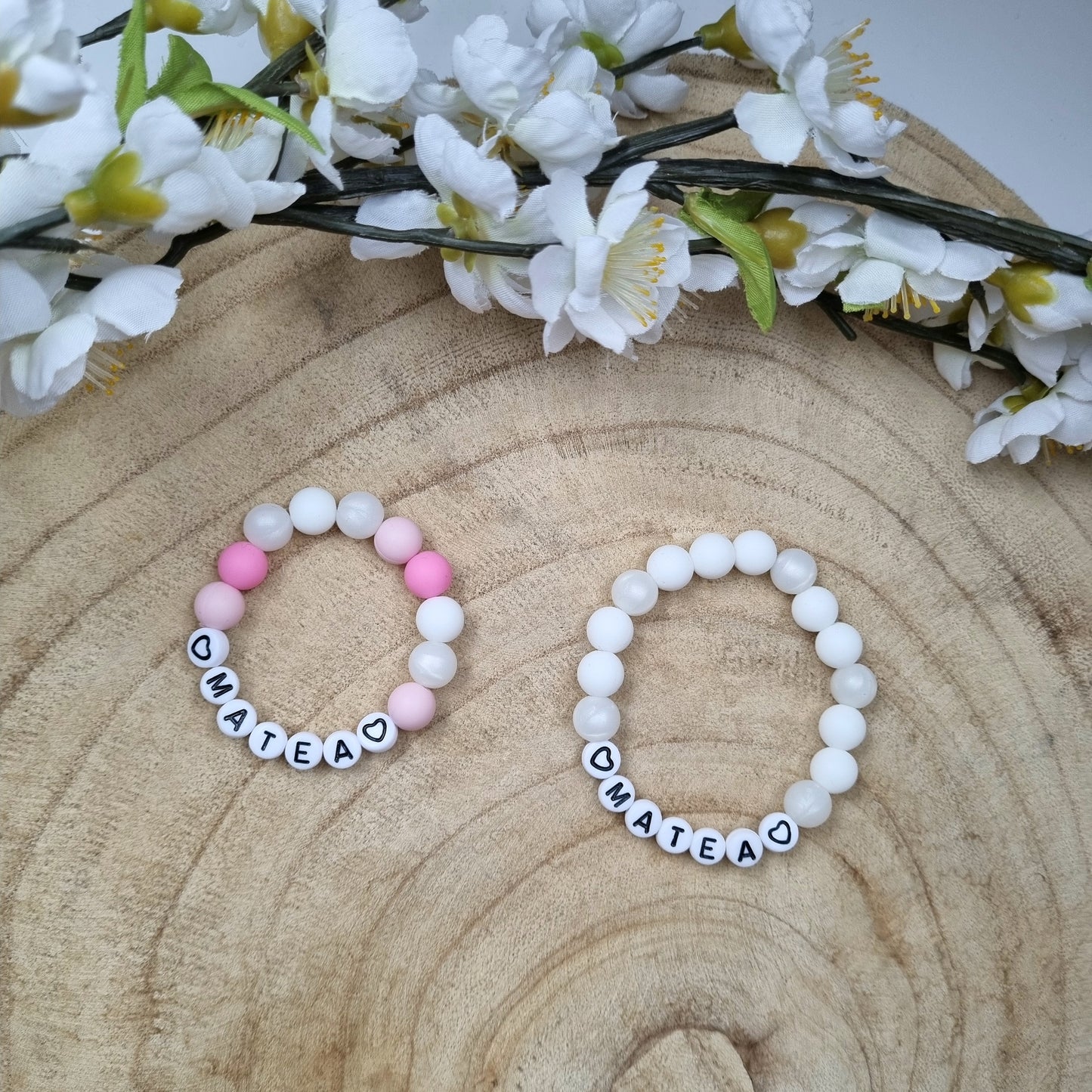 Armbändchen Baby & Mama rosa