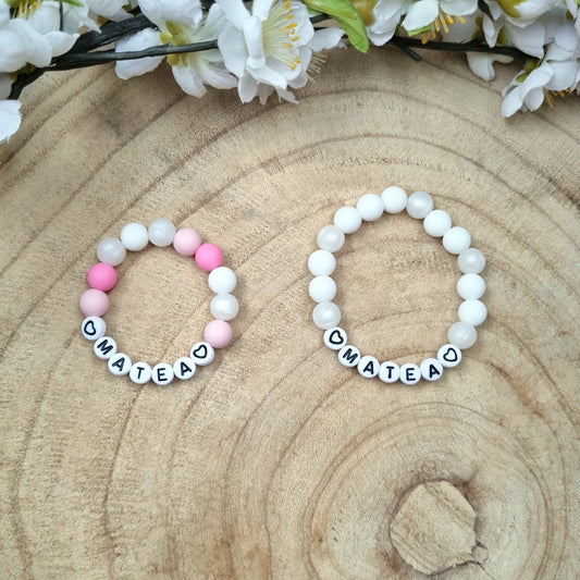 Armbändchen Baby & Mama rosa