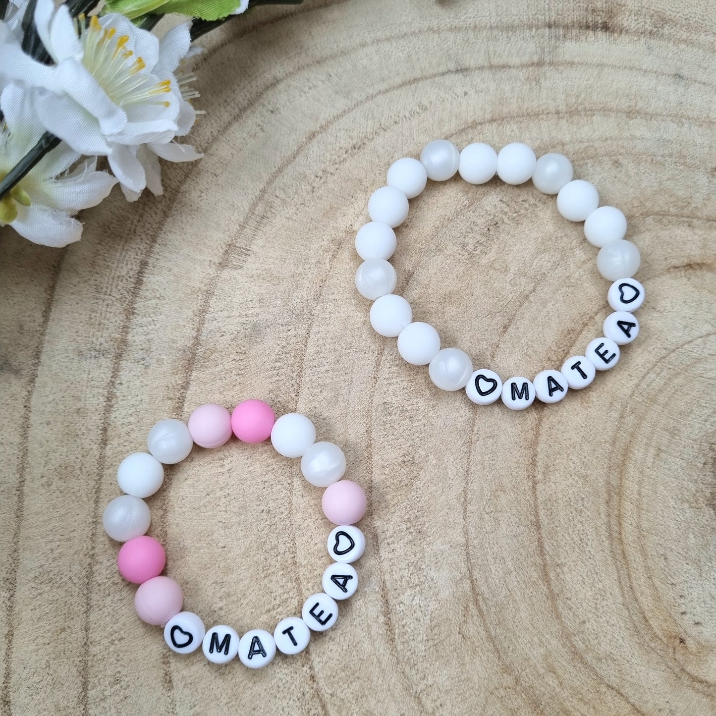 Armbändchen Baby & Mama rosa