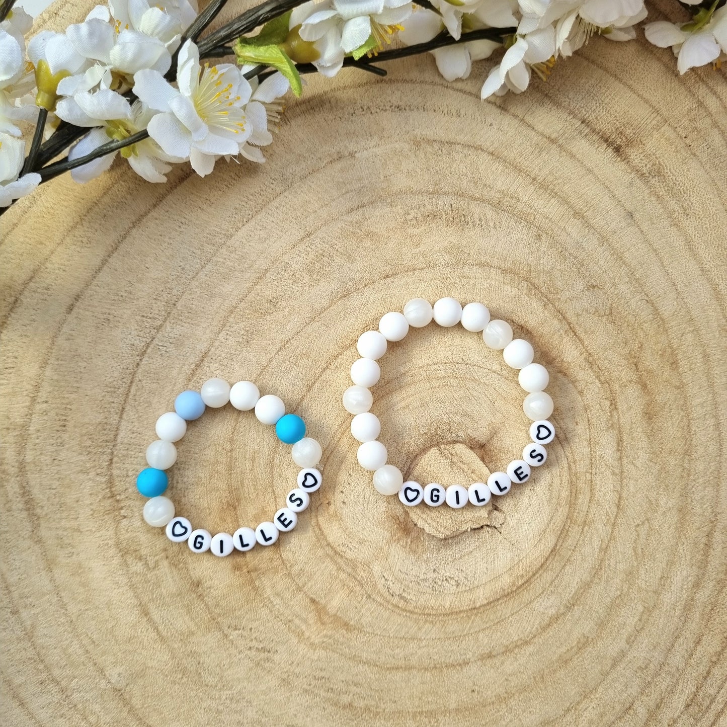 Armbändchen Baby & Mama blau