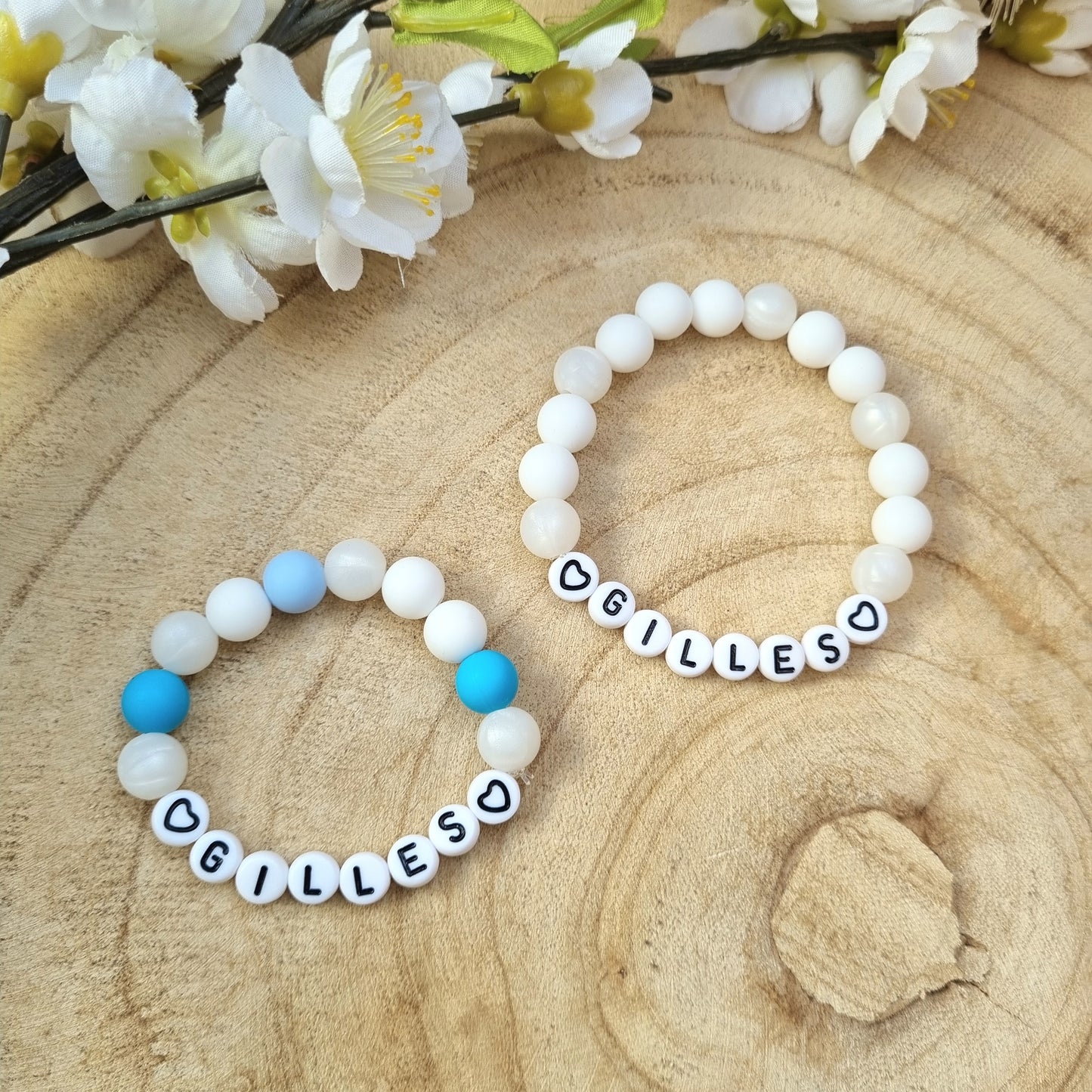 Armbändchen Baby & Mama blau