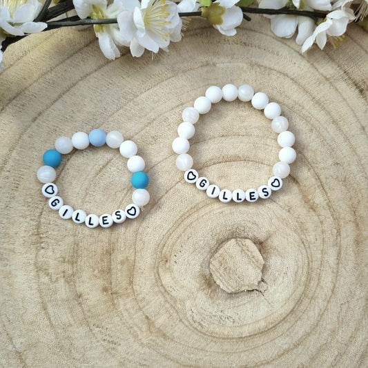 Armbändchen Baby & Mama blau