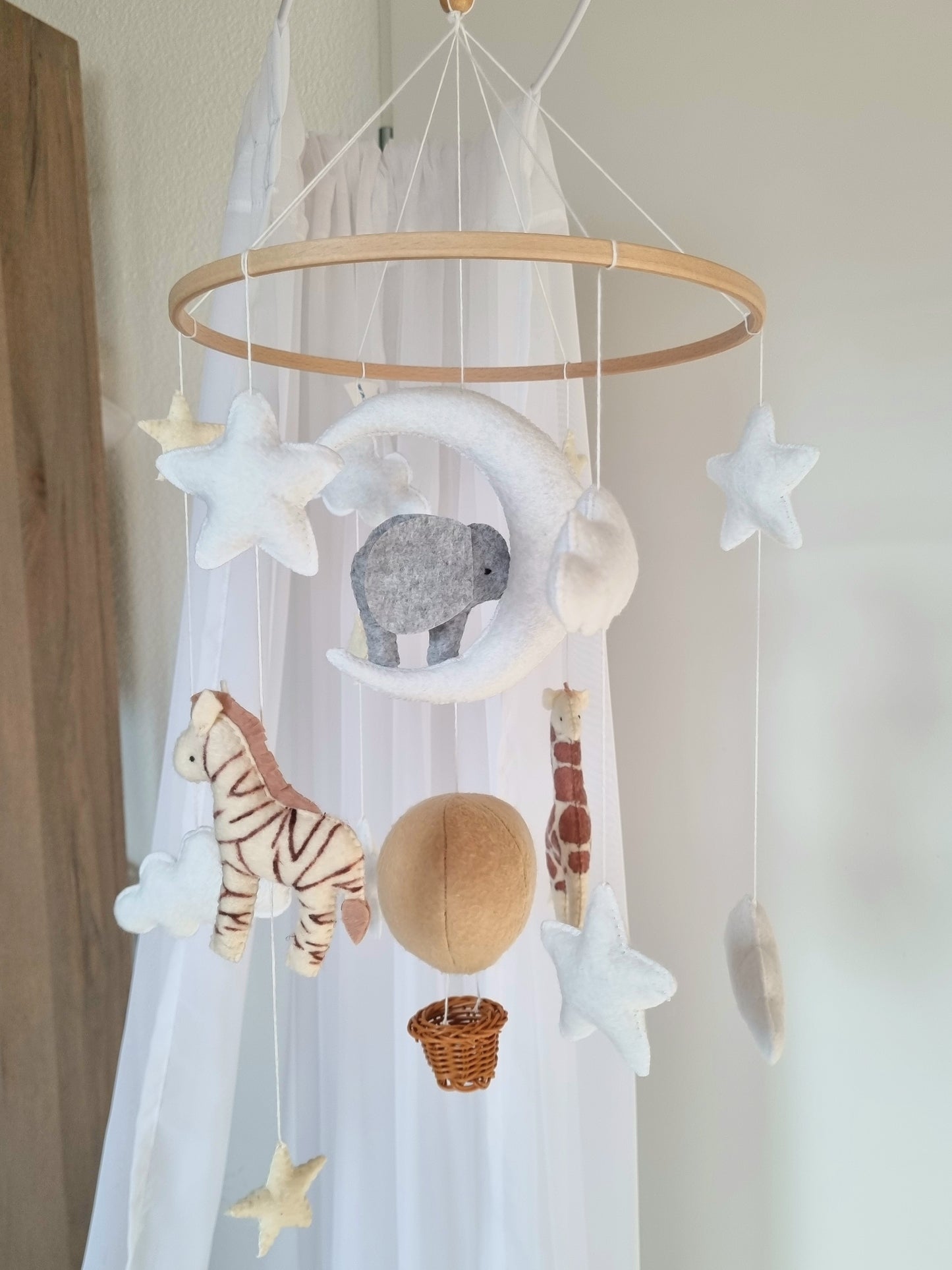 Baby Mobile Ballon Traum beige