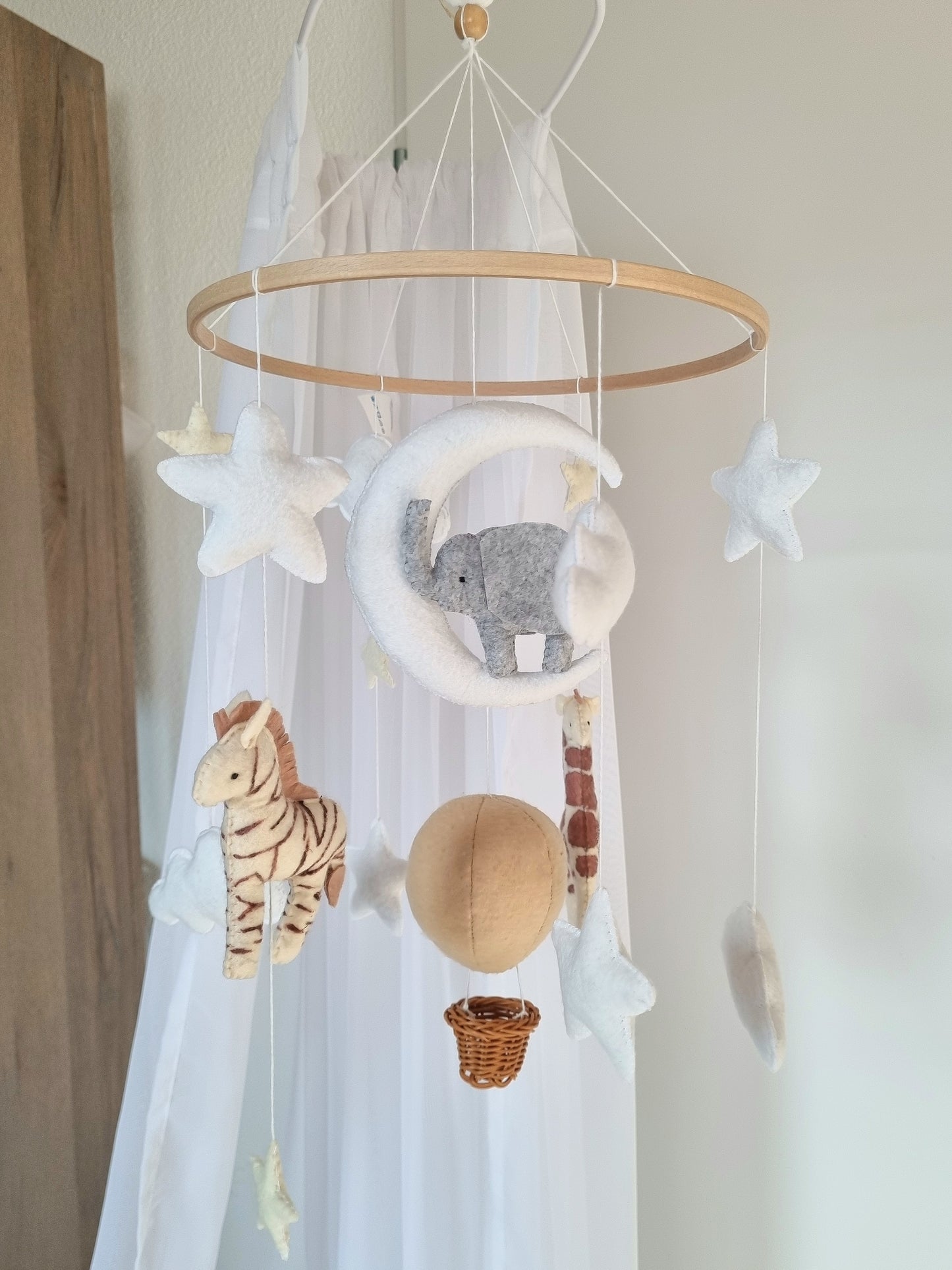 Baby Mobile Ballon Traum beige