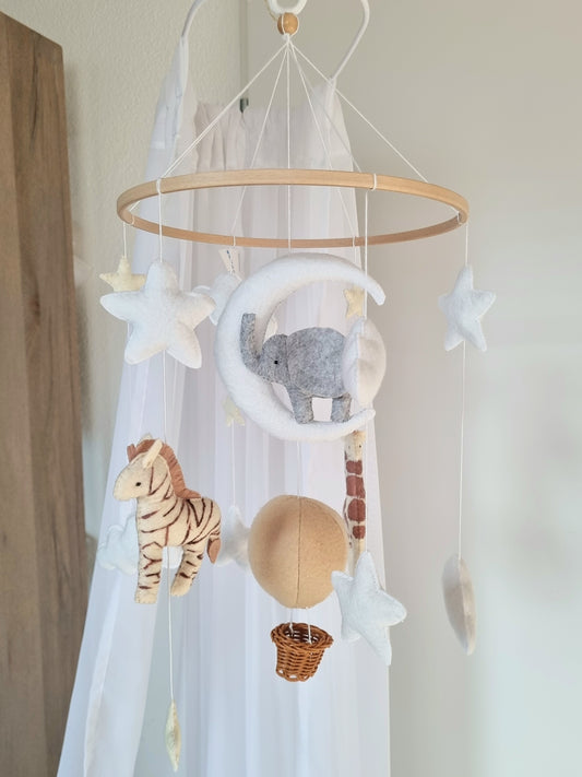 Baby Mobile Ballon Traum beige