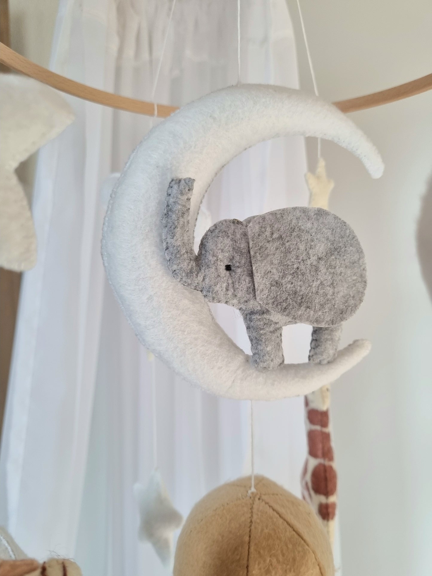 Baby Mobile Ballon Traum beige