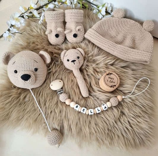 6er Set Bärchen hellbraun