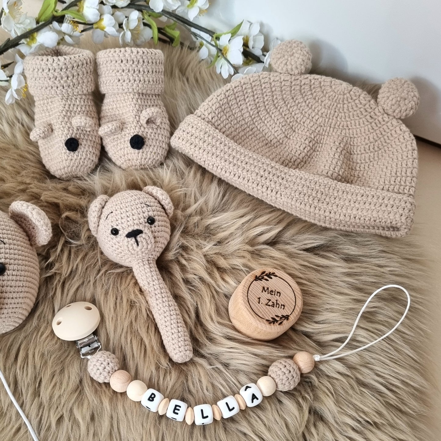 6er Set Bärchen hellbraun