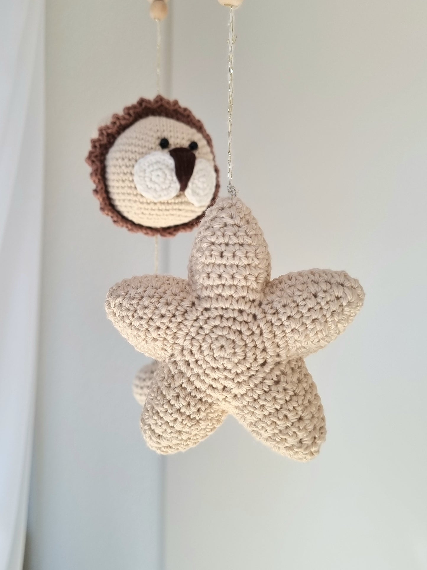 Baby Mobile Häkelliebe Löwe