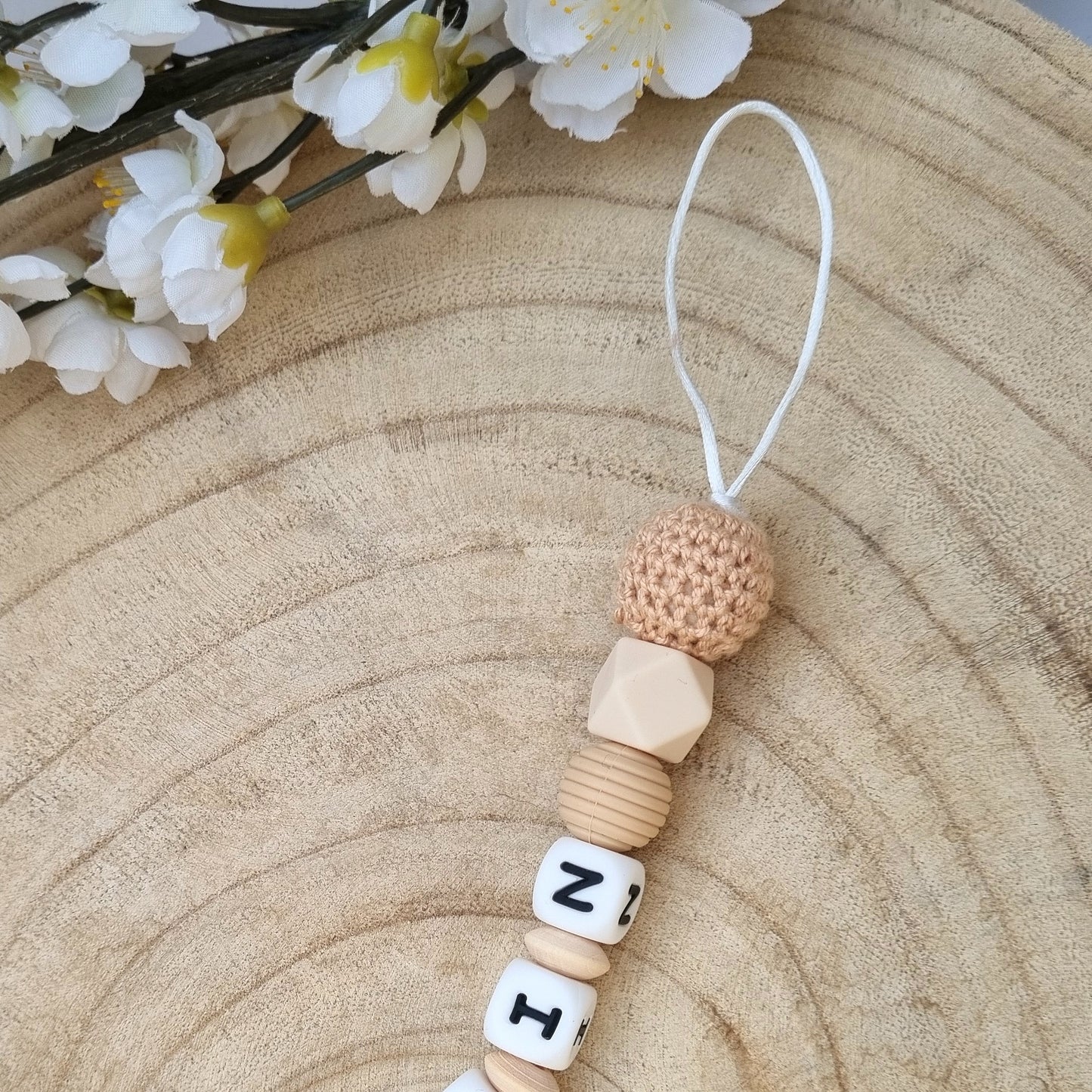 Schnullerkette Basic natur