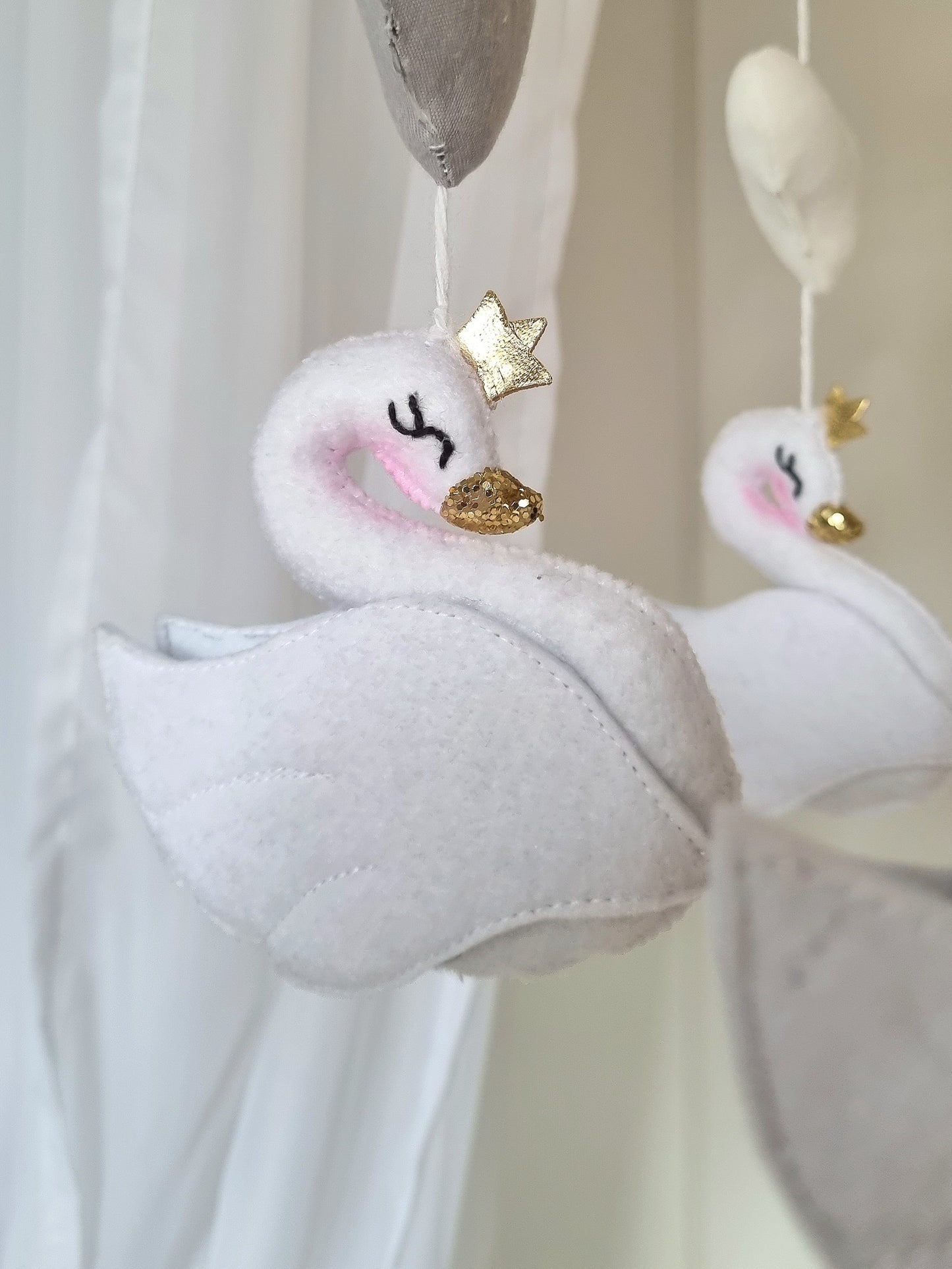 Baby Mobile Ballerina peach