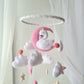 Baby Mobile träumender Schwan rosa/weiss