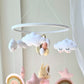 Baby Mobile Häschen rosa