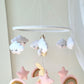 Baby Mobile Häschen rosa