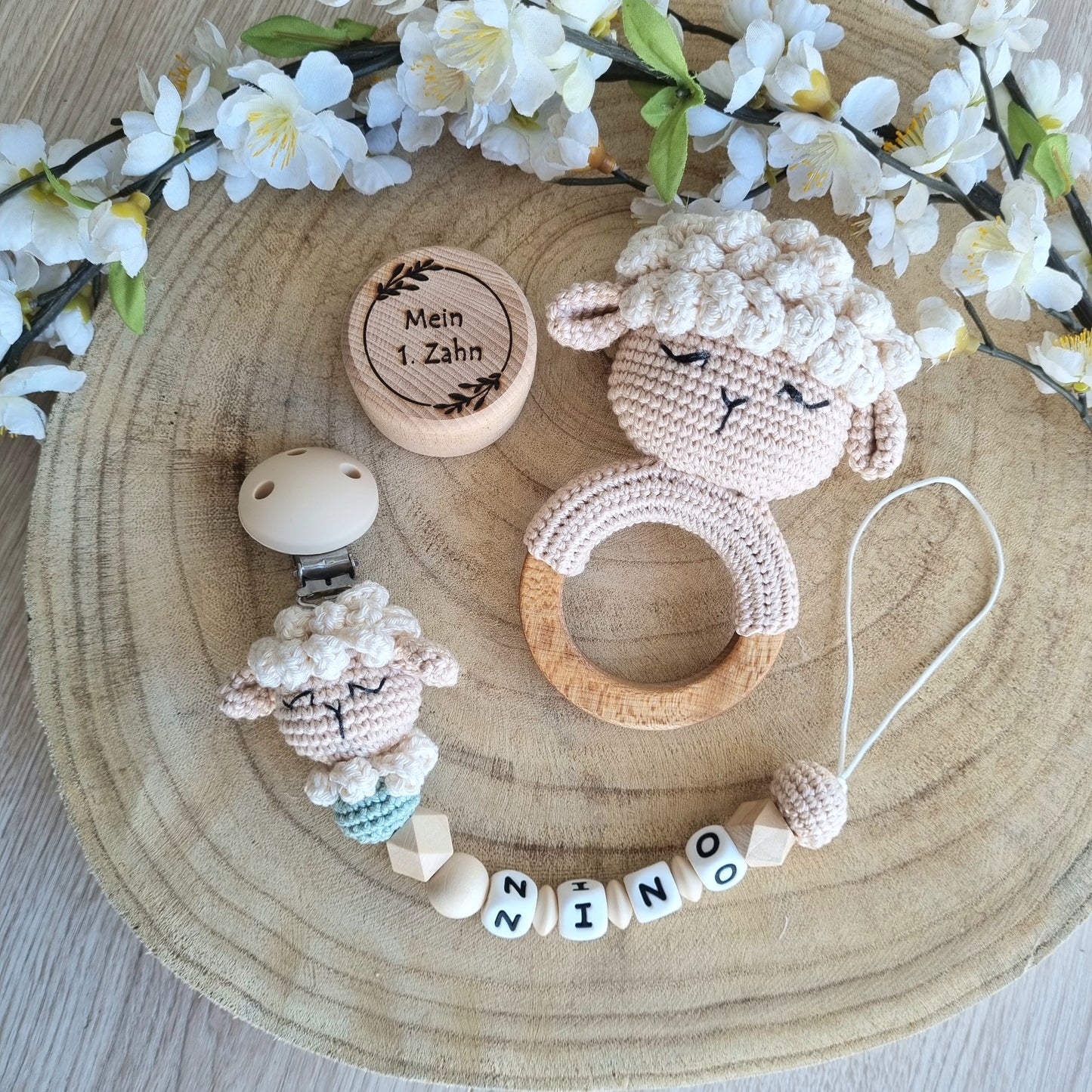 2er oder 3er Set Crochet Liebe Schaf