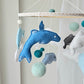 Baby Mobile Delfin blau