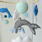 Baby Mobile Delfin blau