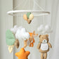 Baby Mobile Waldtiere orange