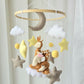 Baby Mobile Bambi Liebe rosa/gelb