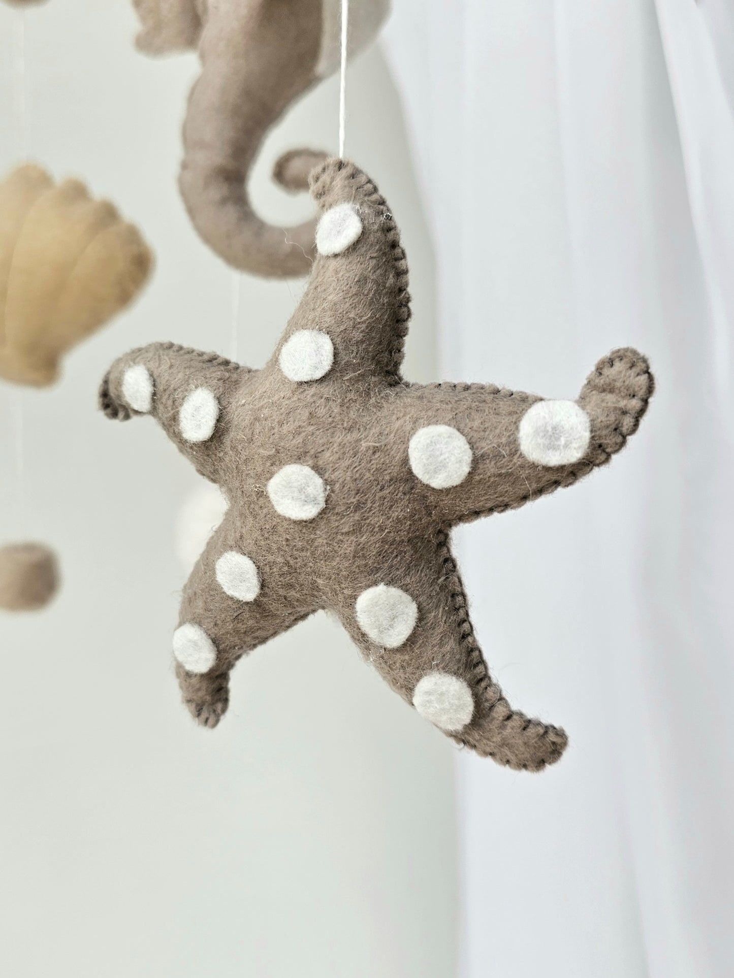 Baby Mobile Sea Life Nature beige