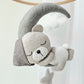 Baby Mobile schlafender Bär mit Mütze grau