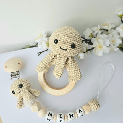 2er Set Crochet Liebe Oktopus