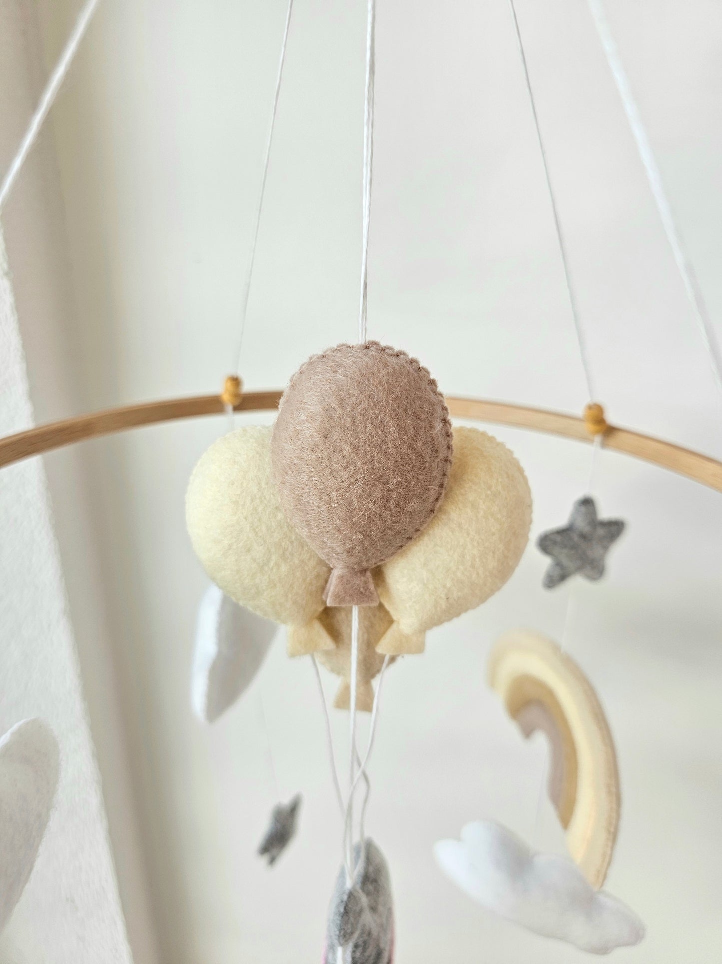 Baby Mobile Elefant beige/natur