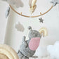 Baby Mobile Elefant beige/natur