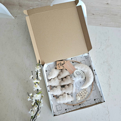 DIY Box - Babymobile Wolken natur