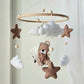 Baby Mobile Bärchen mit Mütze beige