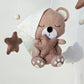 Baby Mobile Bärchen mit Mütze beige