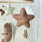 Baby Mobile Bärchen mit Mütze beige