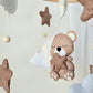 Baby Mobile Bärchen mit Mütze beige