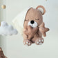 Baby Mobile Bärchen mit Mütze beige