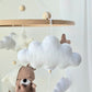Baby Mobile Bärchen mit Mütze beige